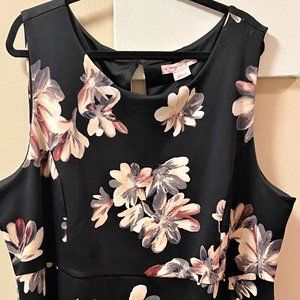 4X Flowered Dress